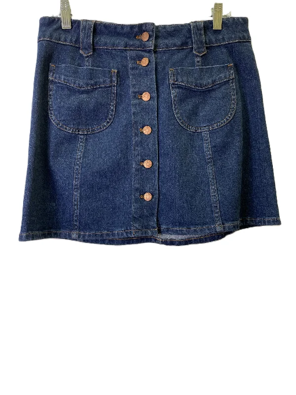 Blue Denim Skirt Mini & Short By Madewell, Size: 10