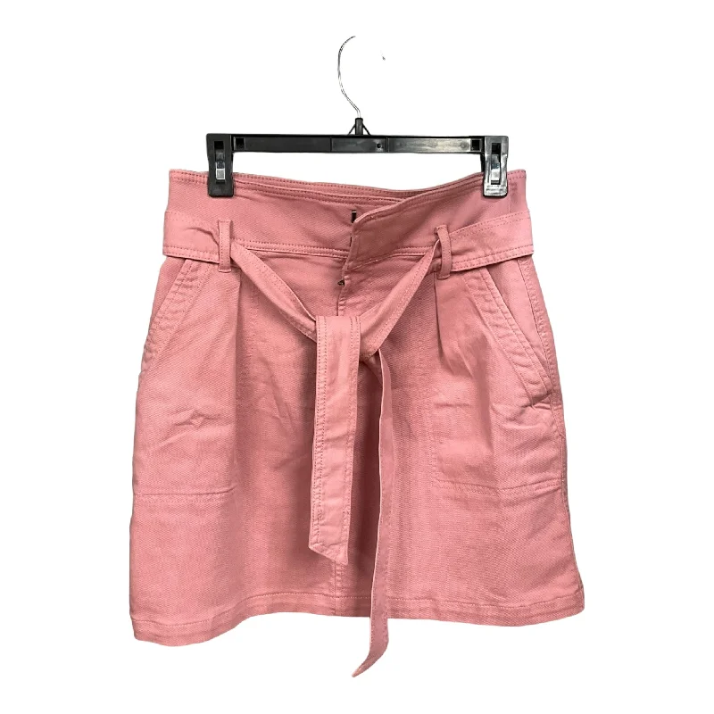 Pink Denim Skirt Mini & Short Loft, Size S