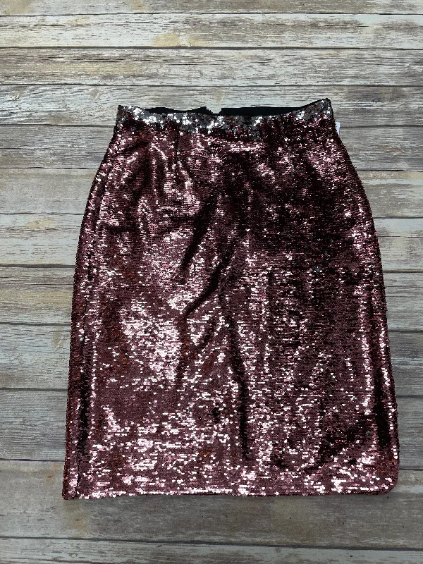 Pink & Silver Skirt Midi Eva Mendes, Size Xl