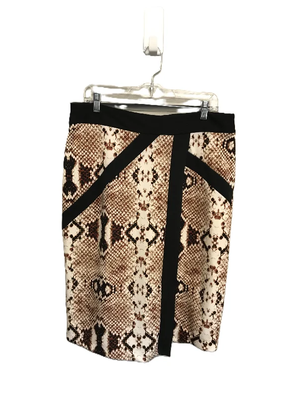 Snakeskin Print Skirt Mini & Short By Worthington, Size: 14