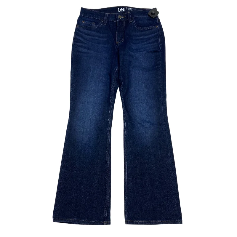 Jeans Boot Cut By Lee In Blue Denim, Size: 4p