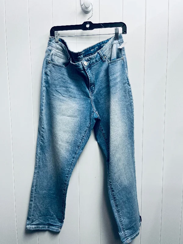 Jeans Cropped By Crown And Ivy In Blue Denim, Size: 16