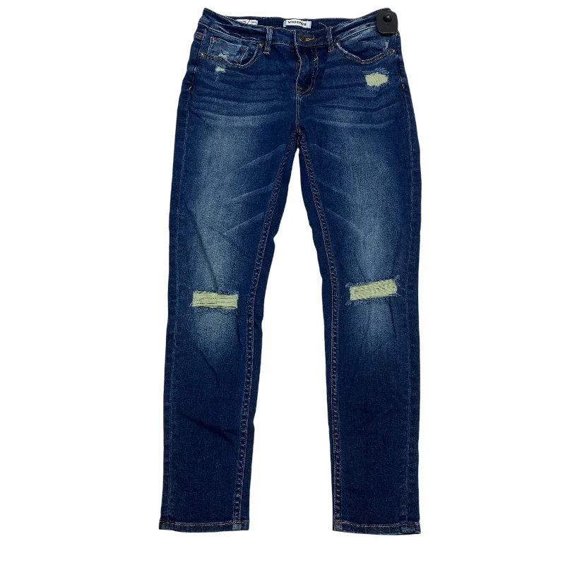 Jeans Skinny By Vigoss In Blue Denim, Size: 4