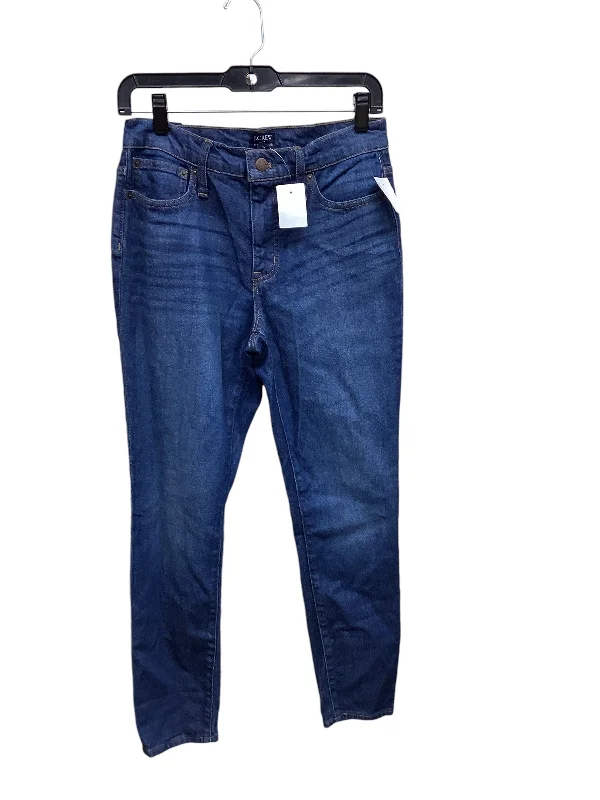 Jeans Straight By J. Crew In Blue Denim, Size: 2