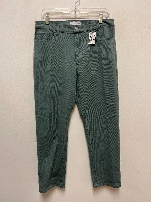 Jeans Straight By Loft In Green, Size: 12