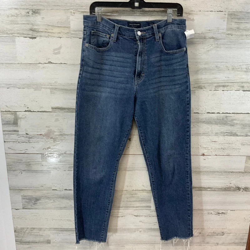 Jeans Straight By Lucky Brand In Blue Denim, Size: 10