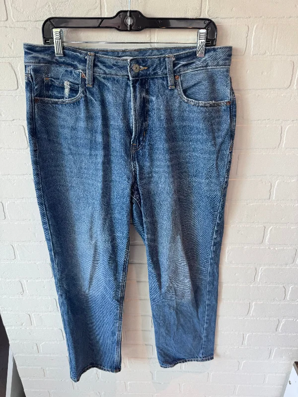 Jeans Straight By Old Navy In Blue Denim, Size: 8