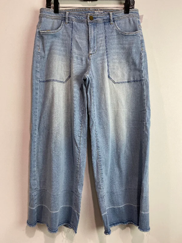 Jeans Wide Leg By New York And Co In Blue Denim, Size: 6