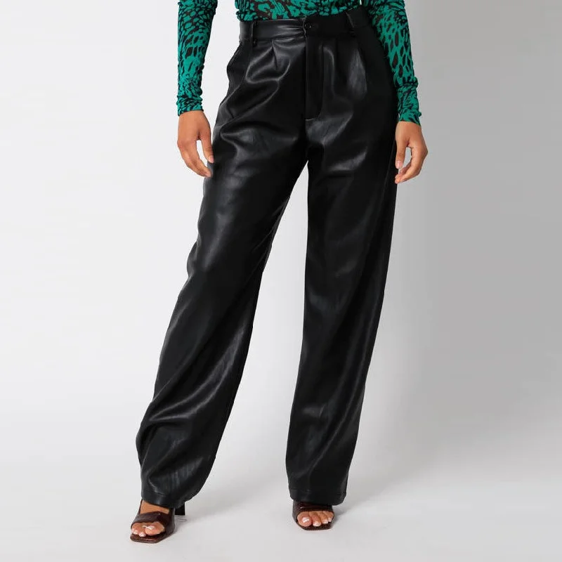 Pu Devon Pants (Black)