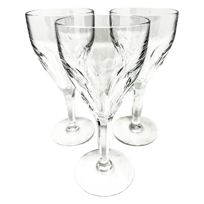 Set of 10 Elegance by Val St Lambert Claret Glasses