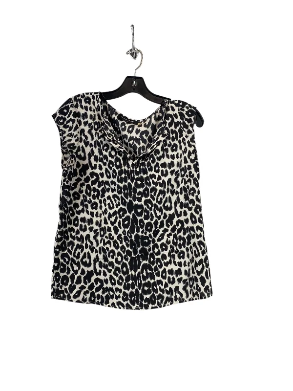 Animal Print Top Sleeveless Ivanka Trump, Size S