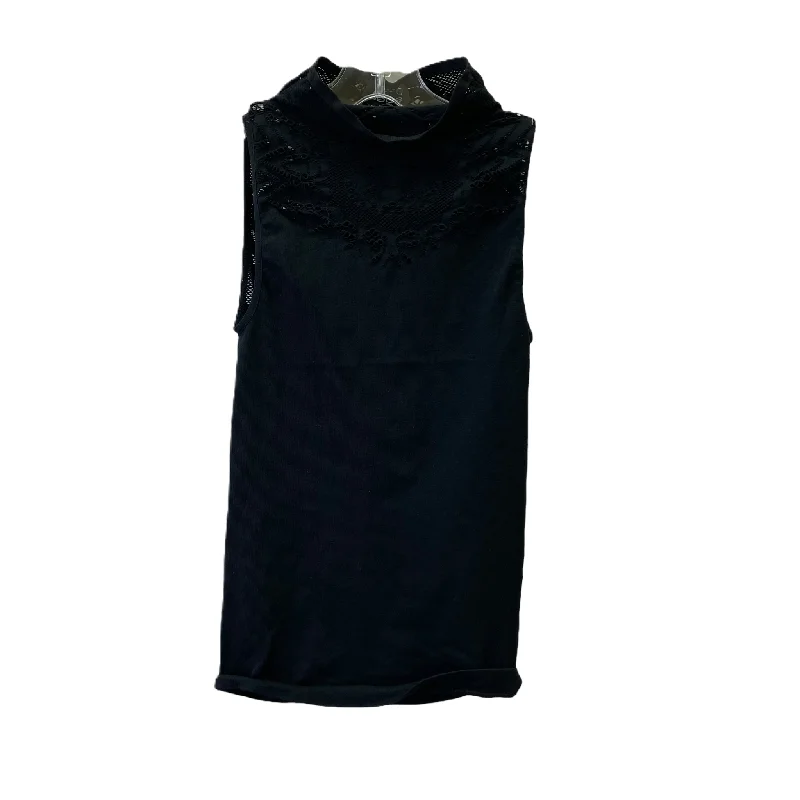 Black Top Sleeveless By Bebe, Size: M