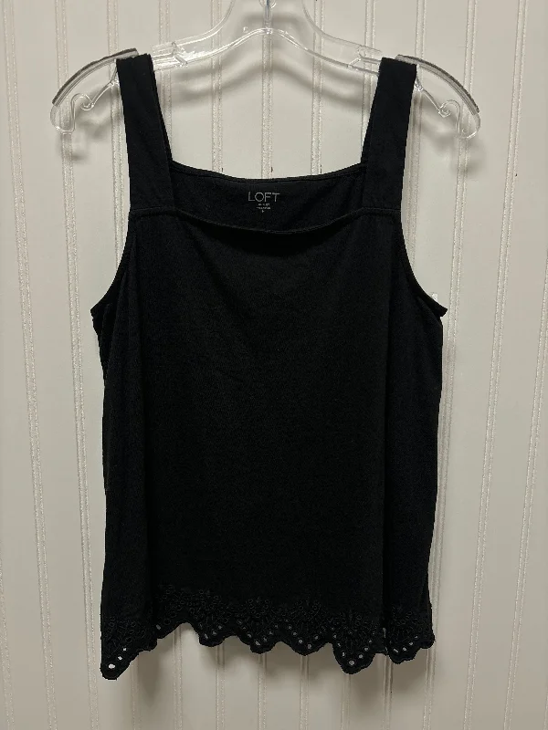 Black Top Sleeveless Loft, Size M