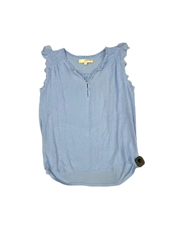 Blue Top Sleeveless Loft, Size S