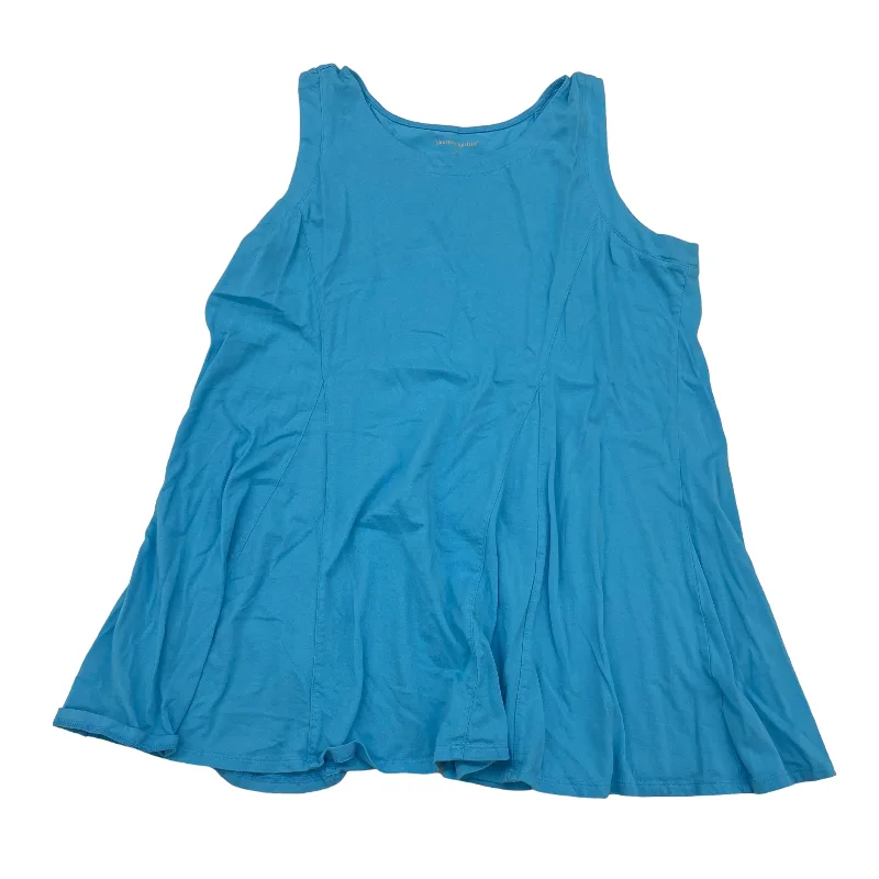 Blue Top Sleeveless Woman Within, Size L