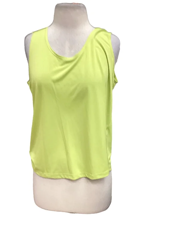 Green Top Sleeveless Slinky Brand, Size L