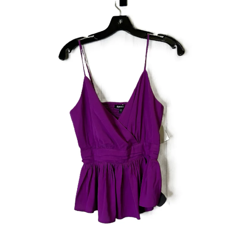 Purple Top Sleeveless By Express, Size: Xs