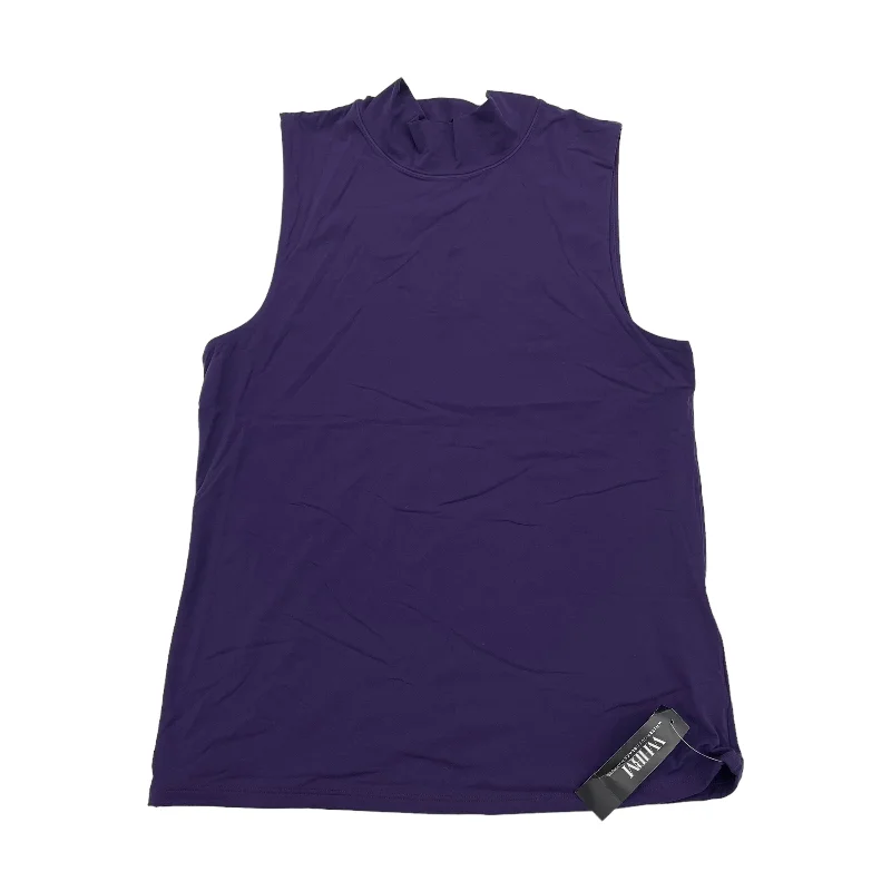 Purple Top Sleeveless White House Black Market, Size L