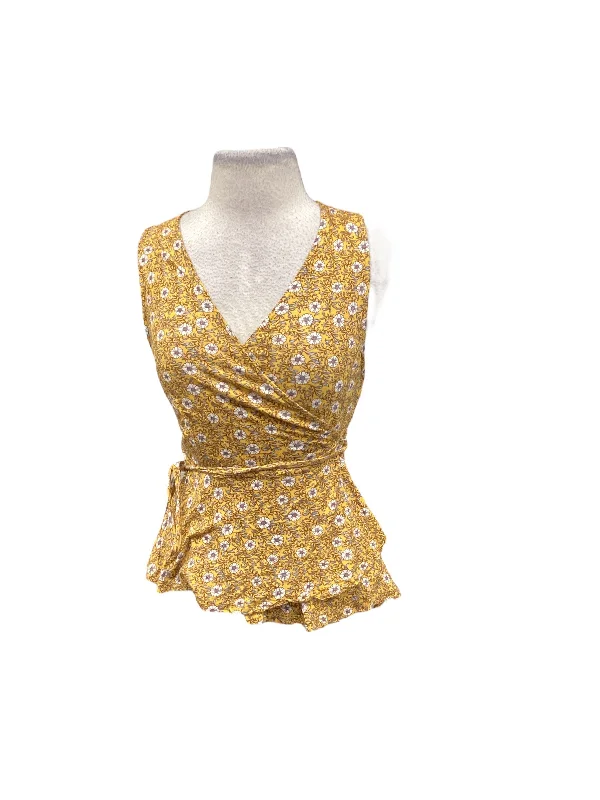 Yellow Top Sleeveless Elodie, Size M