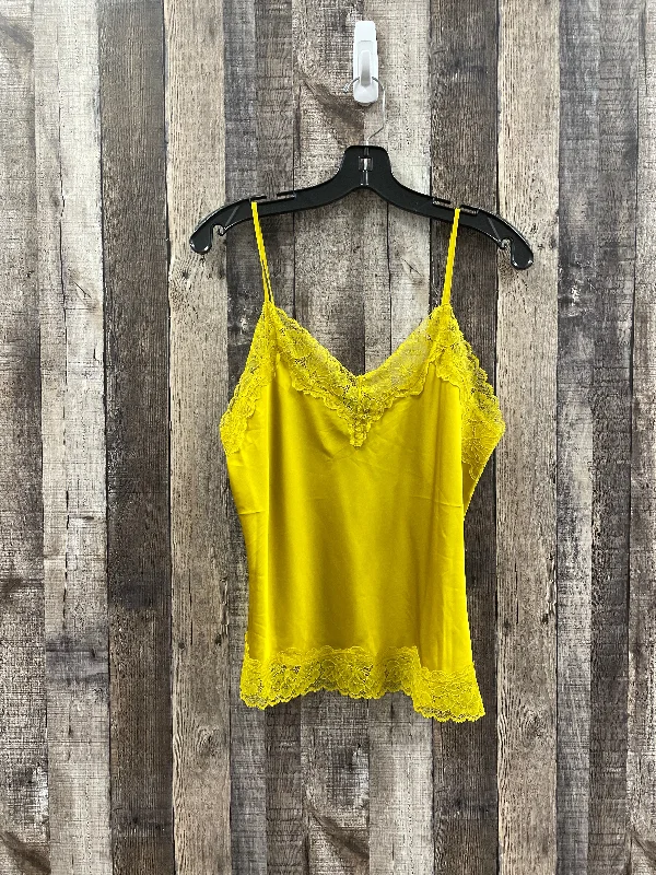 Yellow Top Sleeveless Express, Size M