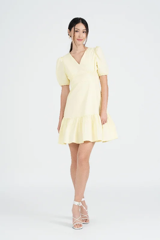 Bailey Puff Sleeve Mini Dress