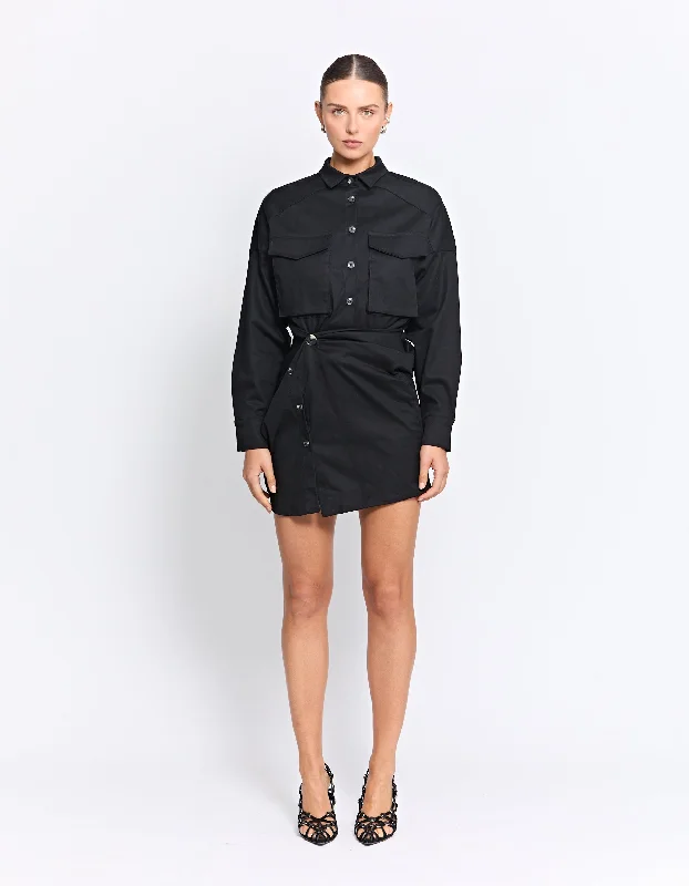 FORBES MINI DRESS | BLACK