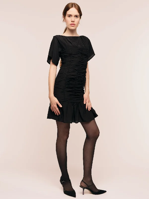 Silkey Mini Dress - Black