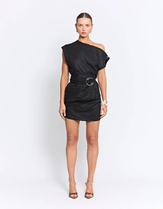 THE VITO MINI DRESS | BLACK