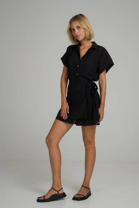 Valeria Mini Dress - Black