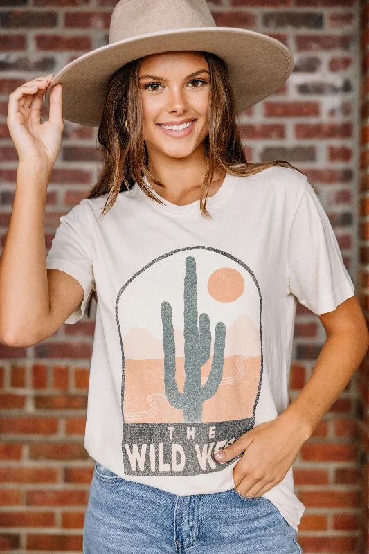 The Wild West Ivory White Graphic Tee