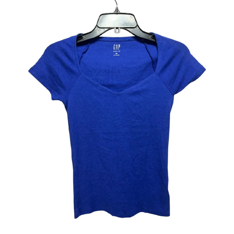 Top Short Sleeve Basic By Gap In Blue, Size: Xs