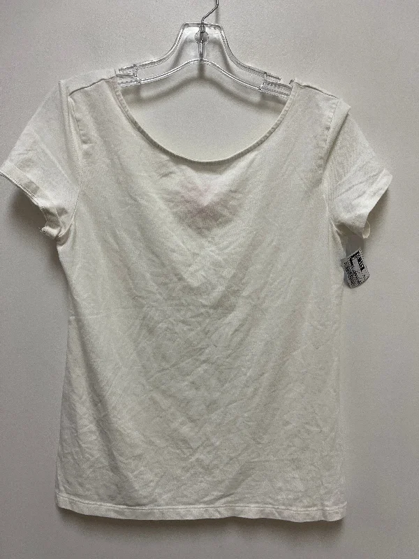 Top Short Sleeve By Catherine Malandrino In White, Size: M