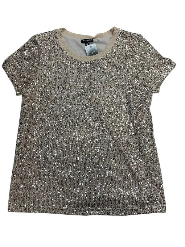 Top Short Sleeve By Mittoshop In Gold, Size: L