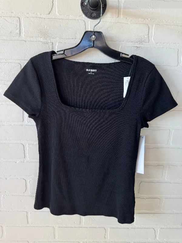 Top Short Sleeve By Old Navy In Black, Size: M