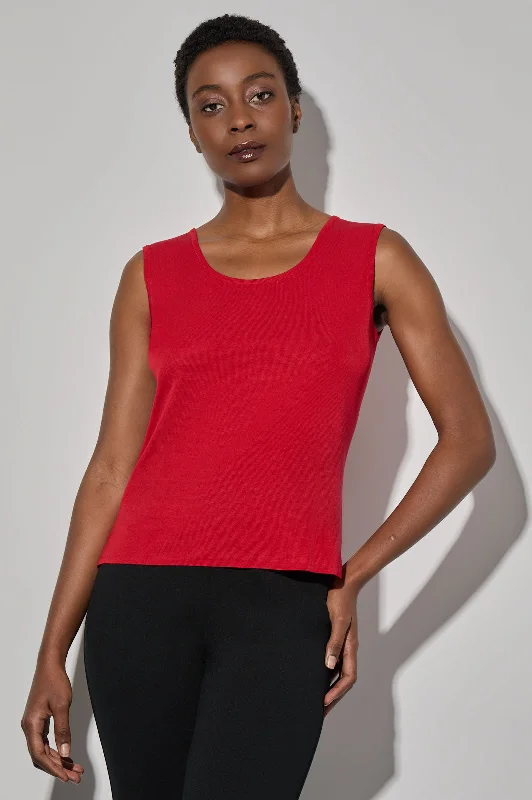 Plus Size Scoop Neck Knit Tank