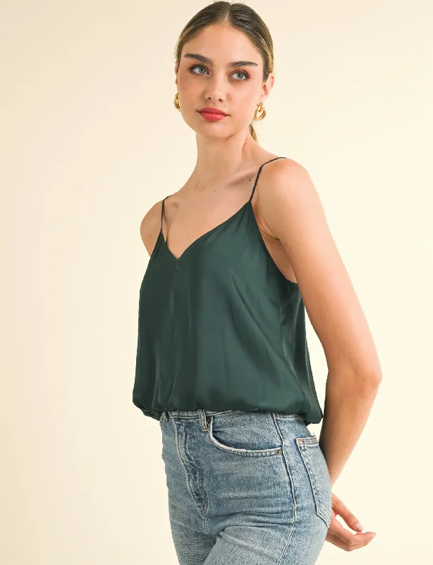 Amore Long Tank, Teal Blue