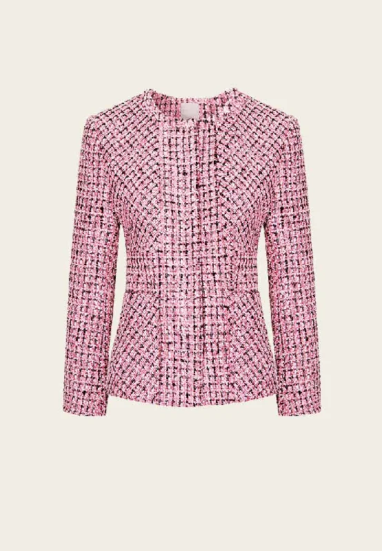 Pink Tweed Fly Jacket