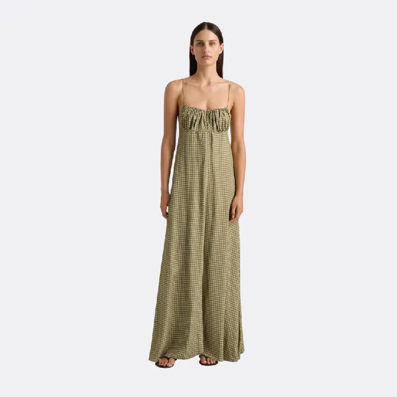 Anessa Maxi Dress (Oliander Khaki)