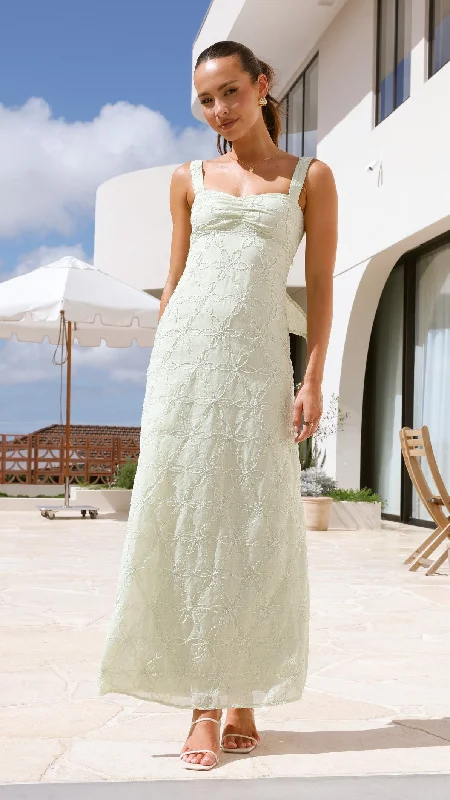 Gianna Maxi Dress - Sage Lace