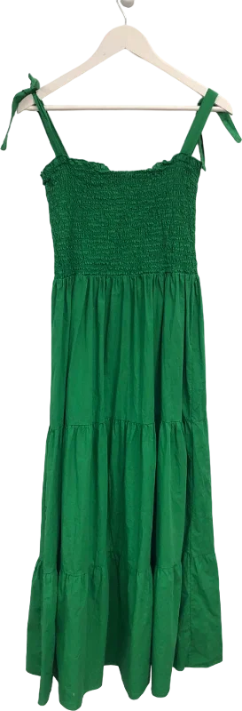 Amazon Green Tiered Maxi Dress