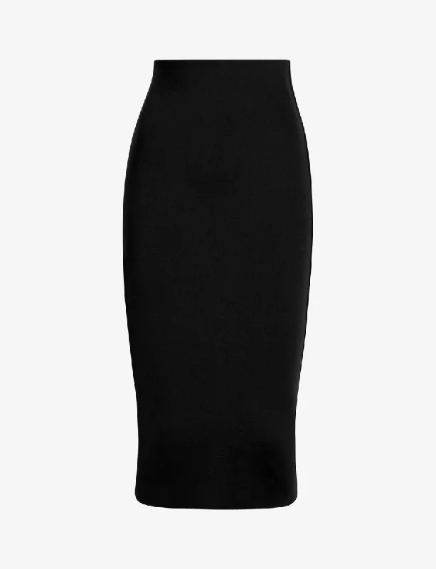 Neoprene CEO Midi Skirt