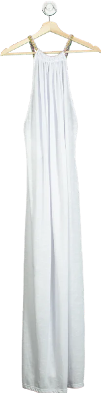 Pitusa White Open Back Maxi Dress One Size