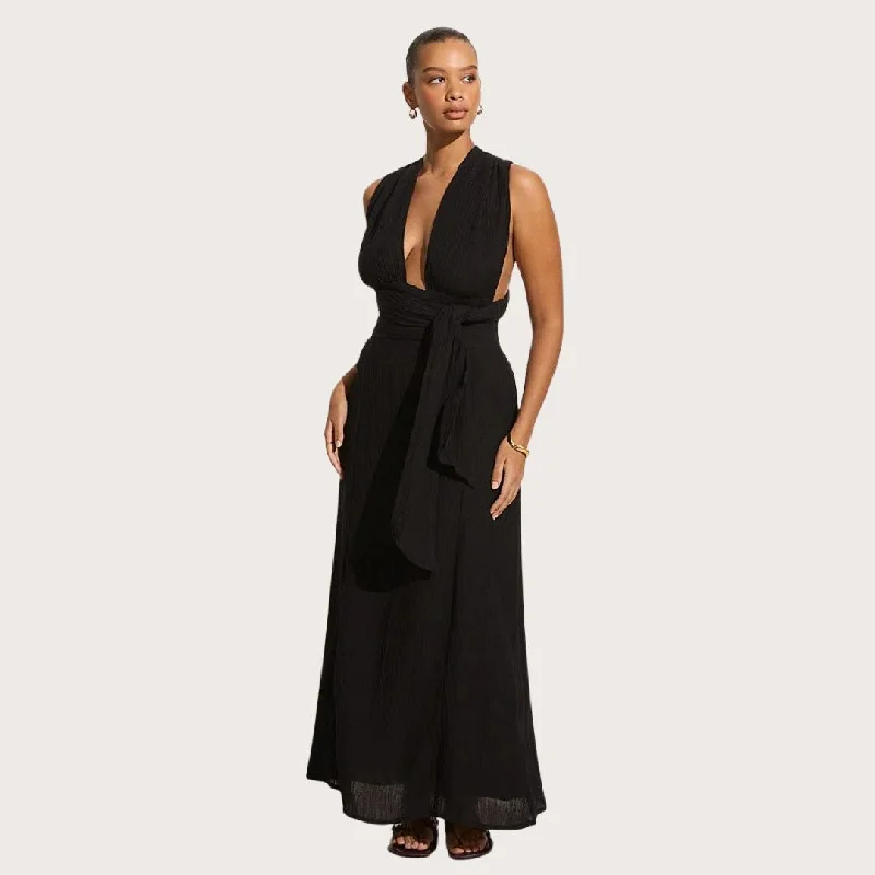 Tropiques Maxi Dress (Black)