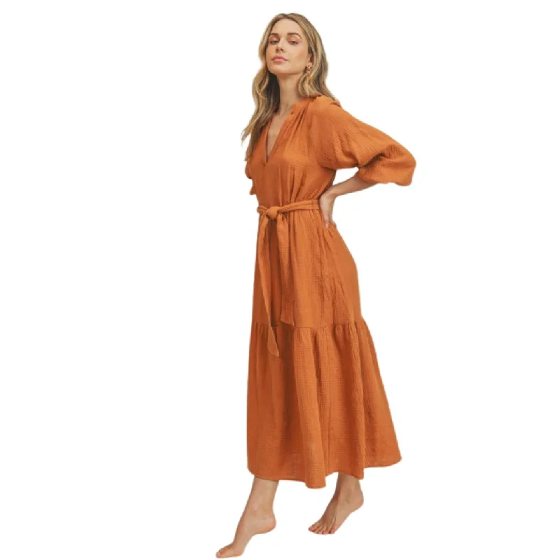 Tunic Maxi Dress (Clay)