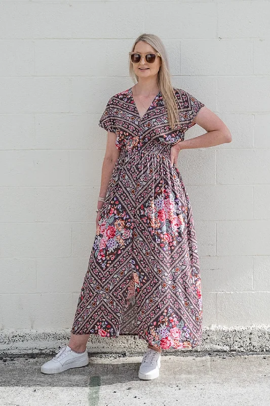 Woodland Floral - Boho Malia Maxi Dress