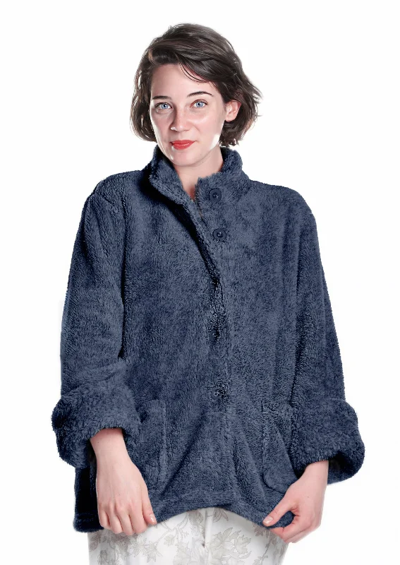 LA CERA Women's Fleece Bed Jacket