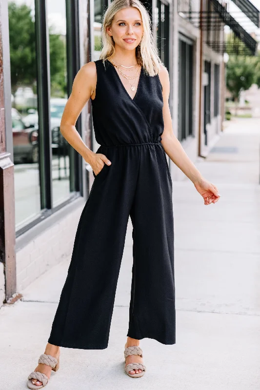 Keep You Close Black Jumpsuit